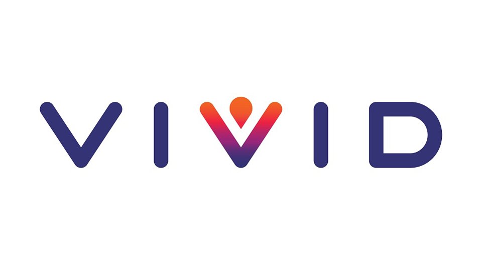 VIVID logo white background
