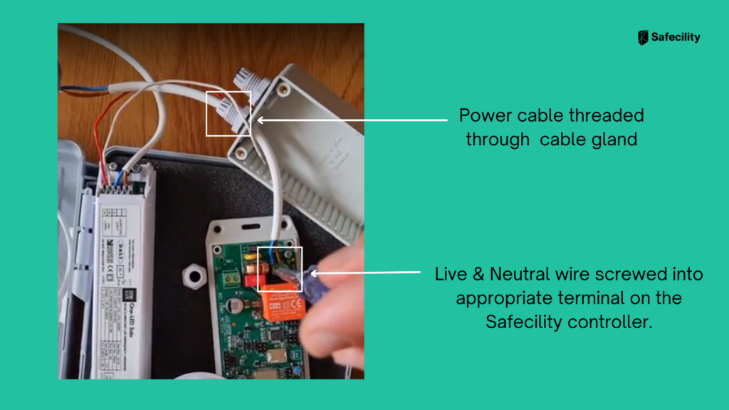 How to wire Safecility Controller for Power