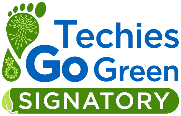 Techies Go Green Signatory Colour Logo Transparent